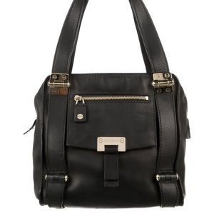 Jimmy Choo Black Napa leather shoulder bag